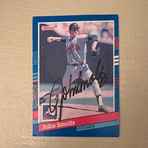 Donruss '91 John Smoltz Signed Baseball Card